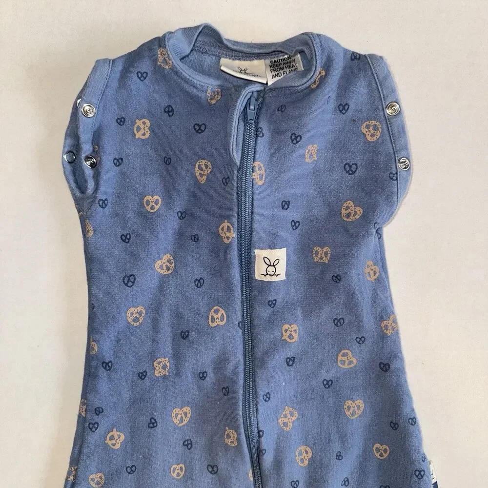 Ergo Pouch Sleep Sac 1.0 TOG 3-6 Months Size 00 Newborn Blue Petit Pretzel - Picture 2 of 11